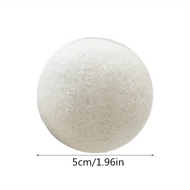 5pcs Pure Wool Dryer Balls Reusable Anti-Static Softens Clothes Prevents Sticky Hair Essential Laundry Accessory laundry ball