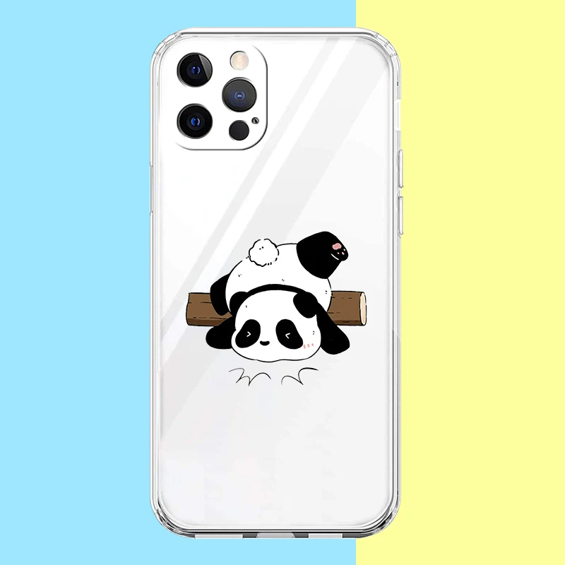 Tickle Panda Shockproof Transparent Silicone Phone Case Cover