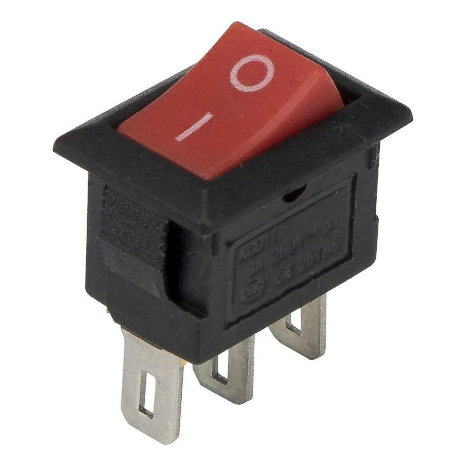 10 Pz/Lotto Kcd1-11-3P Perforare 13.5X9 Millimetri 3 Pin On-On Piccola Barca Rocker Switch Interruttore Di Alimentazione Interruttore Kcd5-102