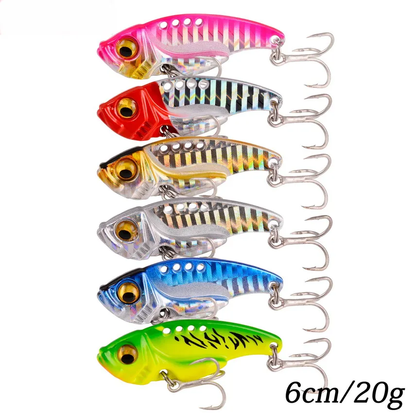 24pcs/set Mixed Weights 25g 20g 14g Metal Vib Blade Lures Sinking Vibration  Baits 3D Eyes Vibe Lure for Fishing Bass Pike Perch