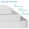 Classic Brands 4.5-Inch Cool Gel Memory Foam Replacement Mattress for Sleeper Sofa Bed Queen, Plush 4