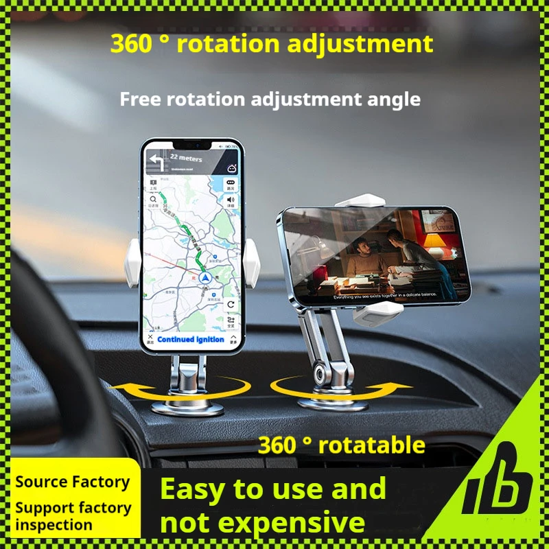 Mobile Phone Holder Car Specific Dual Pole Rotatable Magnetic Suction Holder Rearview Mirror Car Holder Smartphone Universal
