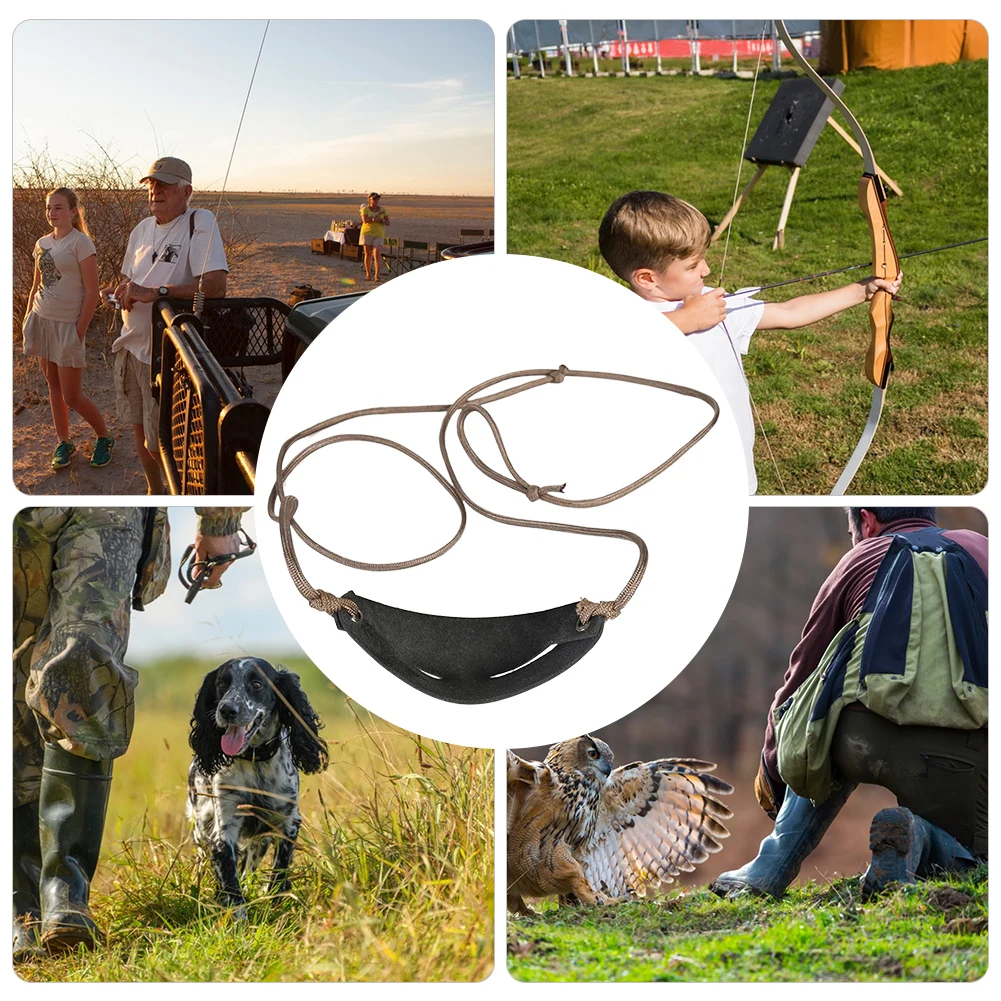 Handmade Leather Shepherd Sling Pouch Old-Fashioned Slingshot for Outdoor Sports Camping Shooting Hiking Hunting Accessories