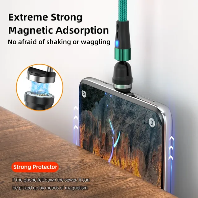 자기의 편리함과 번개 같은 속도를 갖춘 세련된 AUFU 마그네틱 고속 충전 케이블