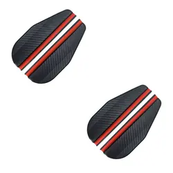 Carbon Fiber Rearview Mirror Rain Eyebrow Sun Visor Shade Protector (2 - Pack) (PC - 4 Carbon Fiber)