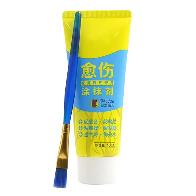 100 G Gyógyító Fa Sebvágás Paszta Kenet Ágens Metsző Összetett Pecsét Növényi Ellátás Bonsai Rózsa Kefével - Image 6