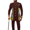 New Casual African Fashion Men's Suit Slim Two-piece Set Спортивный Костюм Мужской Pant Sets Ropa Para Hombres Suits for Men 3