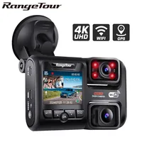 Caméra de tableau de bord D30H pour les touristes, enregistreur GPS, objectif de voiture, DVR, 4K, 2160P, WiFi, puce Novatek 96663, capteur d'image Sony, vision nocturne 1