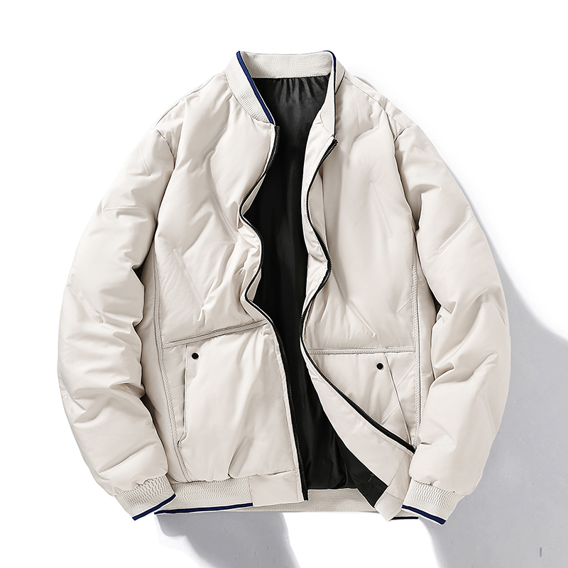  2025 new large-size cotton jacket men's winter casual comfortable daily simple jacket thickened fashion brand jacket 