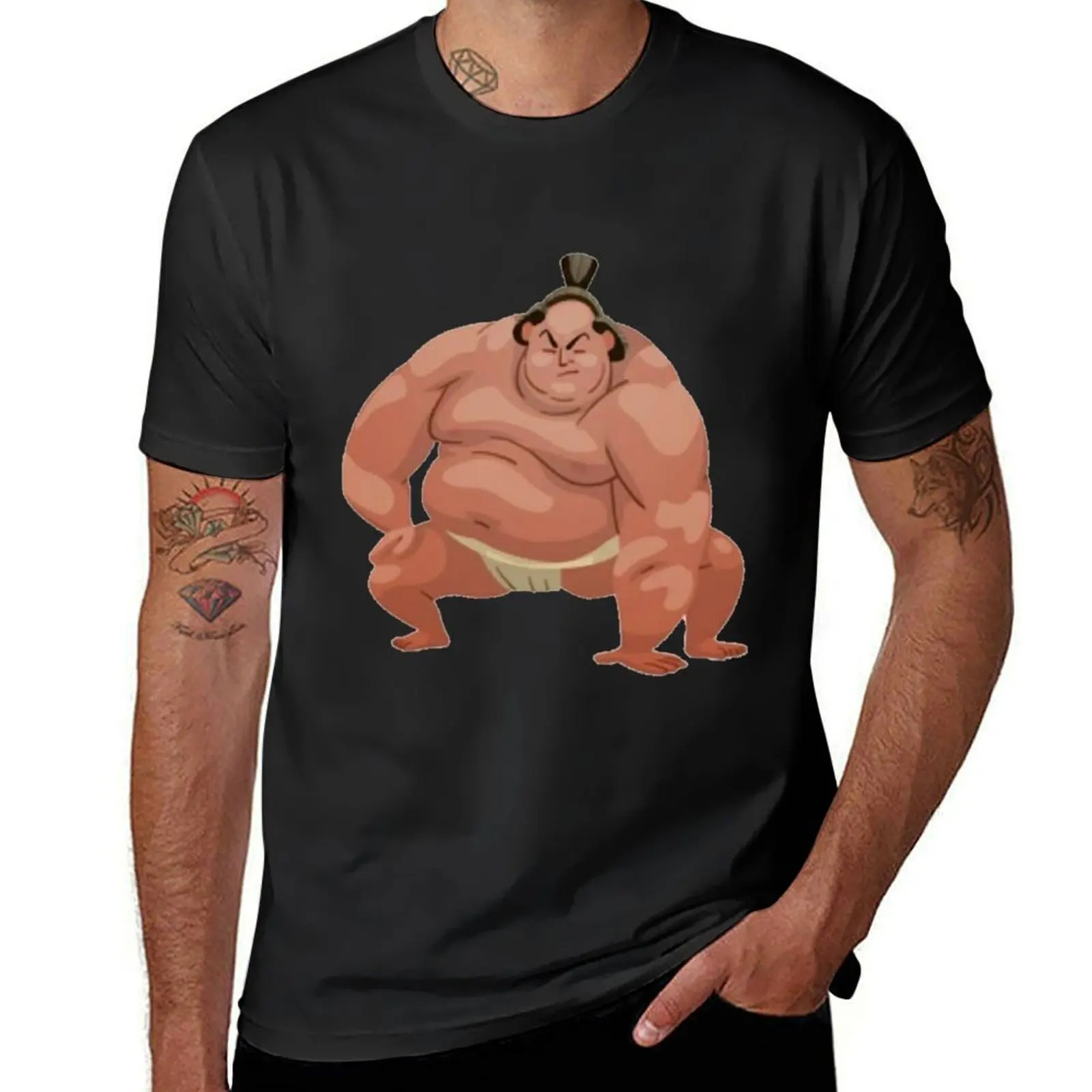 

Sumo 2 T-Shirt animal prinfor boys aesthetic clothes boys whites cute tops men clothes
