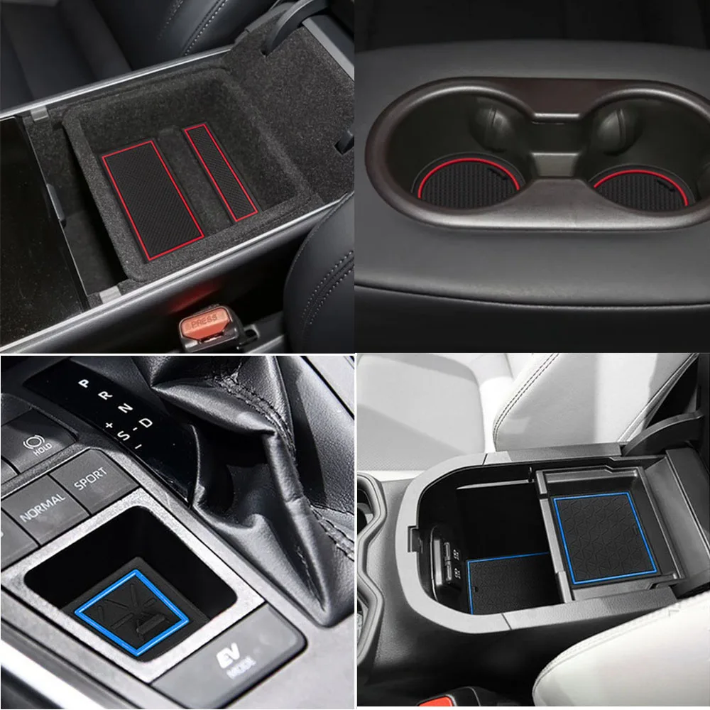 Cheap for VW Volkswagen Teramont Atlas 2018~2021 Rubber Anti-slip Mat Door  Groove Cup Pad Phone Cushion Gate Coaster Slot