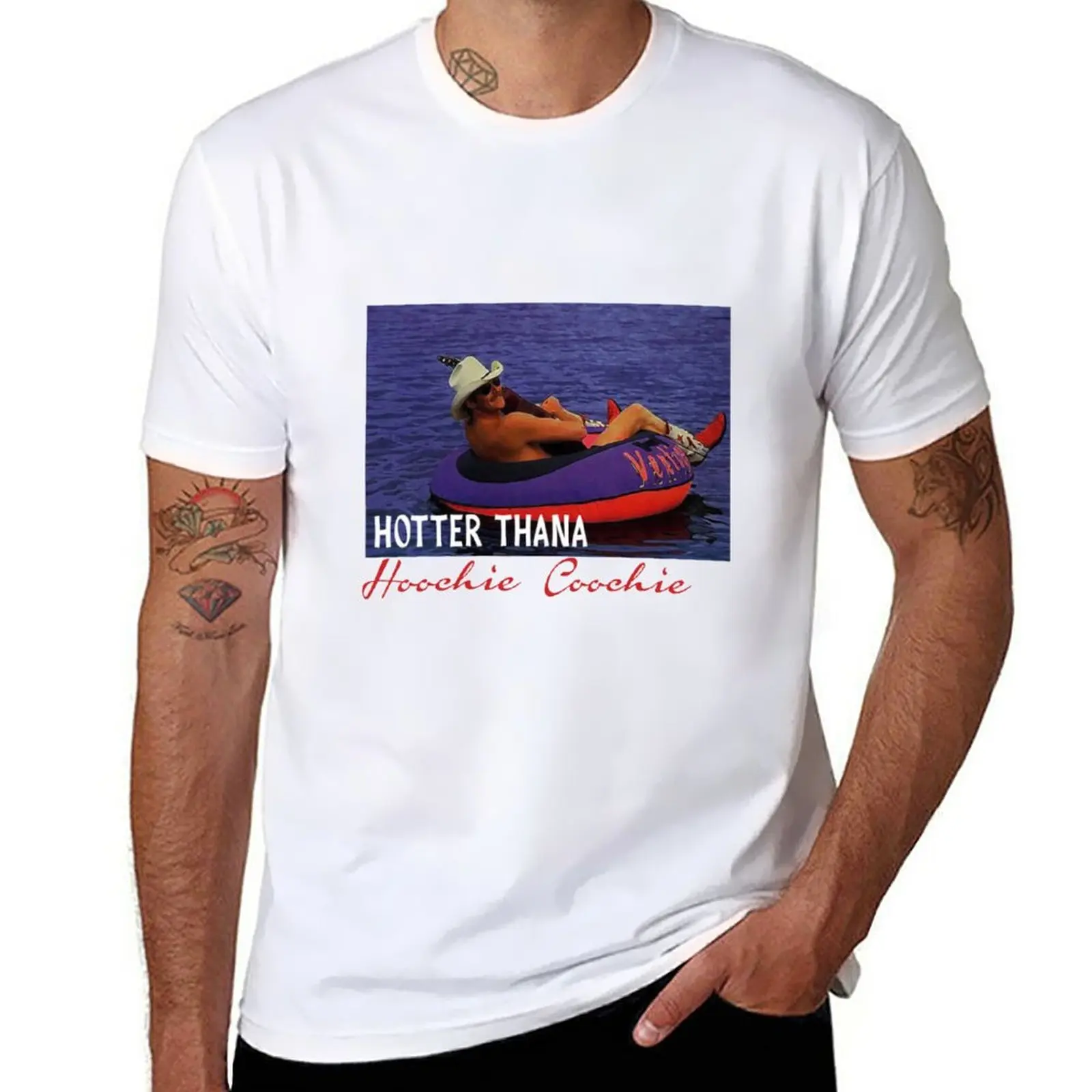 

New Hotter Than A Hoochie Coochie Chattahoochee Alan T-Shirt shirts graphic tees korean fashion mens clothing