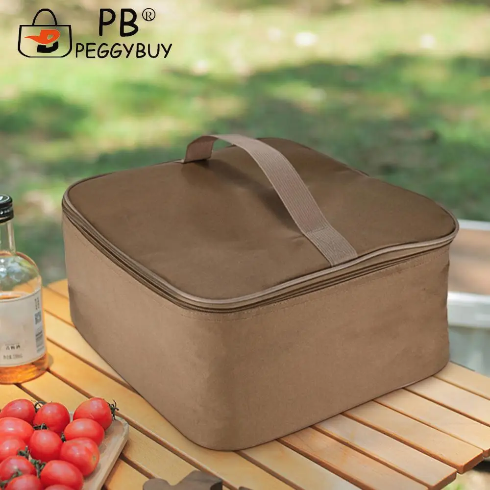 Camping Gas Tank Storage Bag Oxford Cloth Camping Storage Tote Bag Versatile Wear Resistant for Outdoor Picnic
