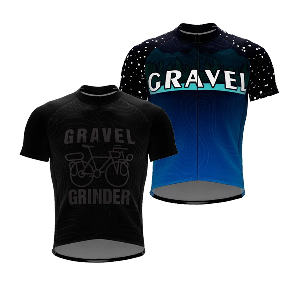 New Cycling Jersey Men Short Sleeve Gravel Road Maillot Ciclismo Bike Wear Clothing Mtb Jersey Summer
