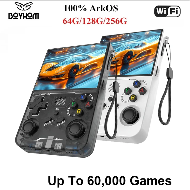100% ArKOS R36XX Retro Handheld Game Console Linux System 3.5 Inch IPS Screen 64/128GB/256GB Game Player R36S updated version