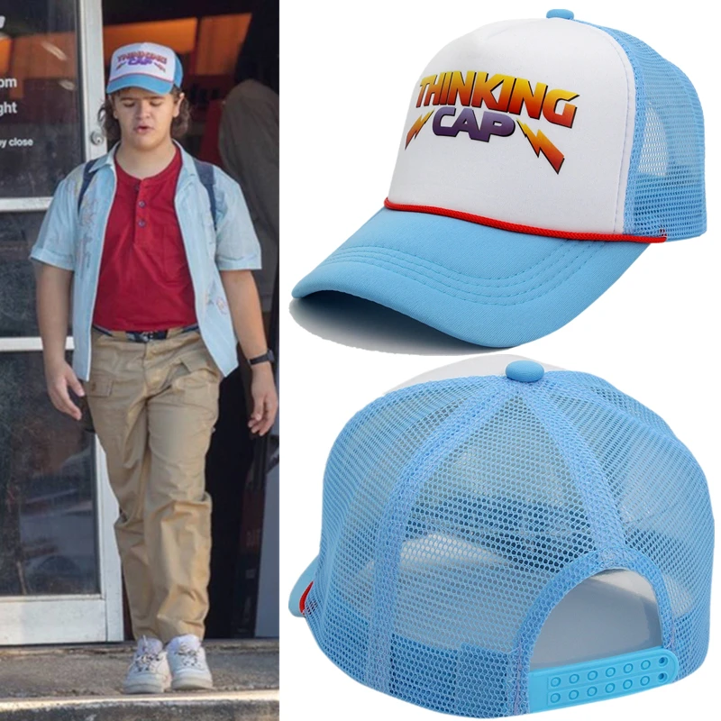 Movie Season 4 Cosplay Costume Montauk Dustin Boy Hat Thinking CAP Baseball Cap Trucker Hats Unisex Adjustable