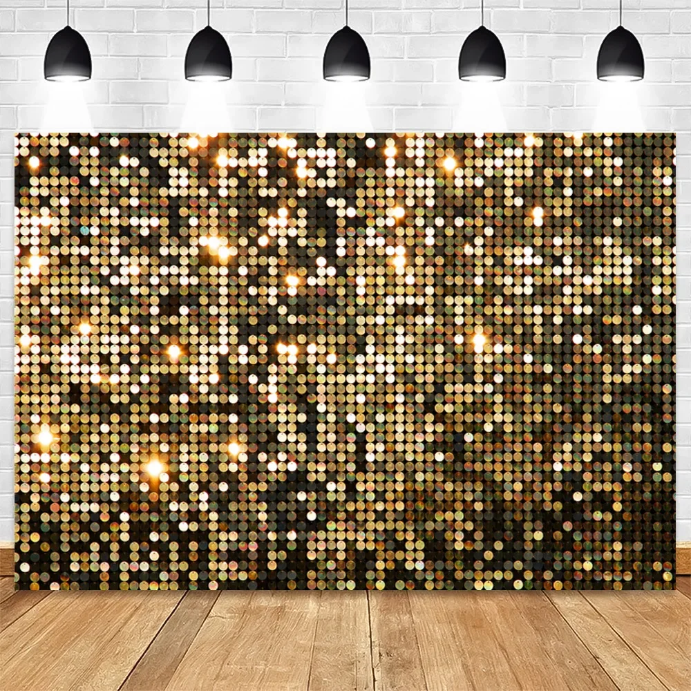 

2.1*1.5m Disco Party Shining Gold Blue Sequins Decoration Photograph Backdrop Wedding Baptism Birthday Party Carnival Background