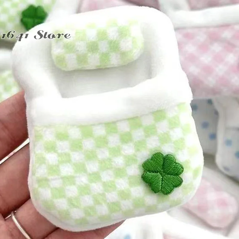 1pc New Cute Plush Anime Animal Doll Four-Leaf Clover Quilt Mini Doll Sleeping Bag Doll Small Quilt