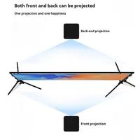 Projector Screen  Stand 100-150in 16:9 4K 1080 HD Portable Projection Screen for Home Office Garden Moive Theater Cinema - Image 6