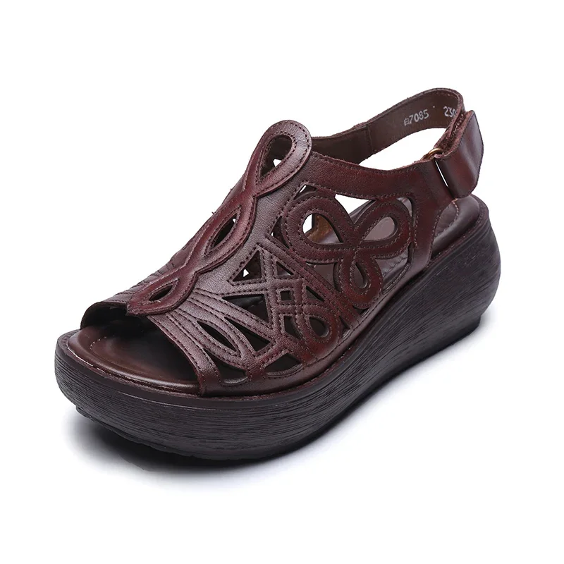Women Oxford Shoes TIMETANG Spring Summer Genuine Leather Casual Women Flats Thick bottom Breathable