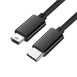 Premium USB - C to Mini USB Adapter Cable for Camera, MP3, MacBook Pro - High - Speed Charging & Data Transfer Connector (TypeC)