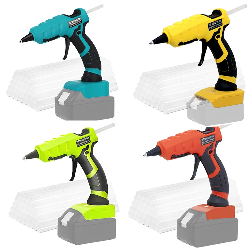 Cordless Hot Melt Glue Gun For Makita/DEWALT/BlackDecker/Milwaukee 18V