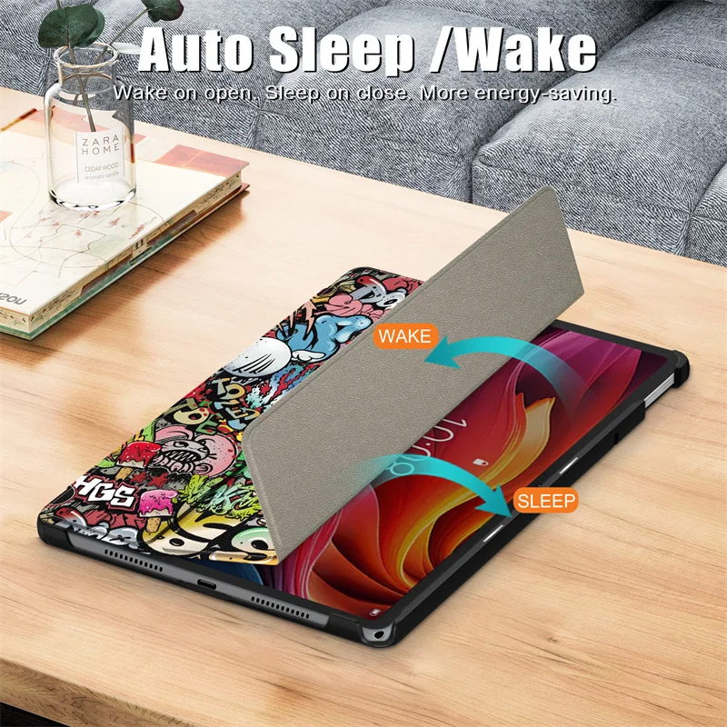 Fashion Paint Smart Leather Cover