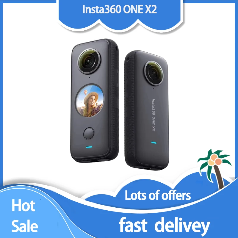 Insta360 Go2 Camera-Insta360 ONE X2 Action Camera Waterproof 4mgo Ultimate Professional Sports (Stable Streaming)