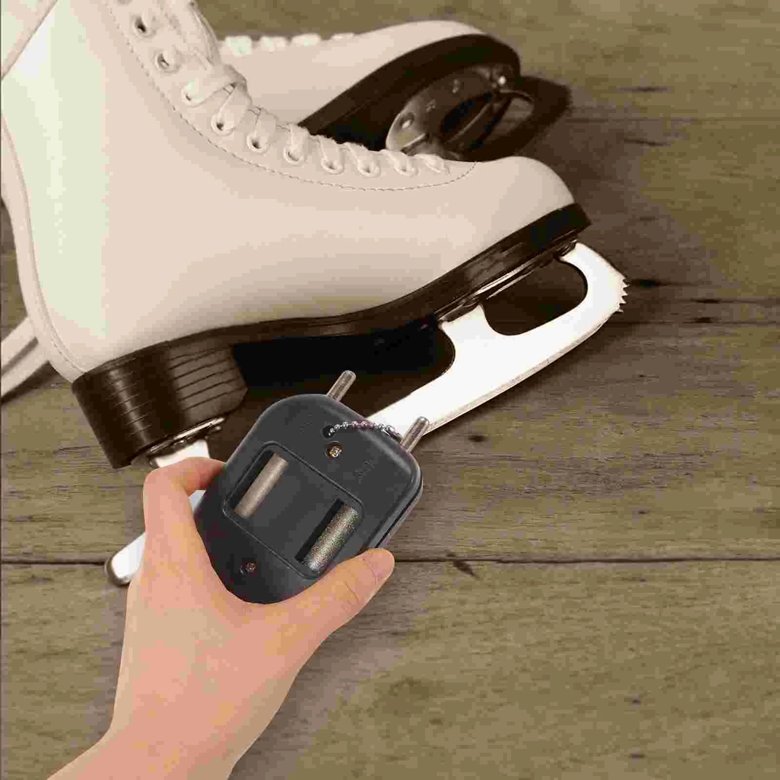 Convenient Skate Sharpener Skating Shoe Sharpening Tool Small Ice Skate Grindstone ice skate sharpener