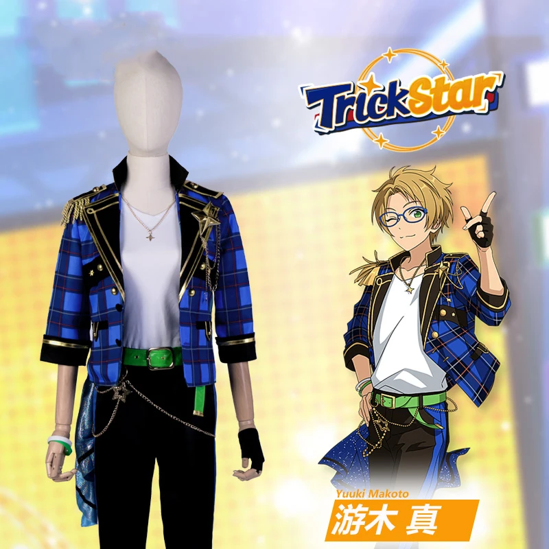 Cos-Kiki-Ensemble Stars 2, Trickstar, Isara Mao, Yuuki Makpain, Hidaka Hokaagame, Cool Imbibé Uniform, Cosplay Costume, Halloween Outfit