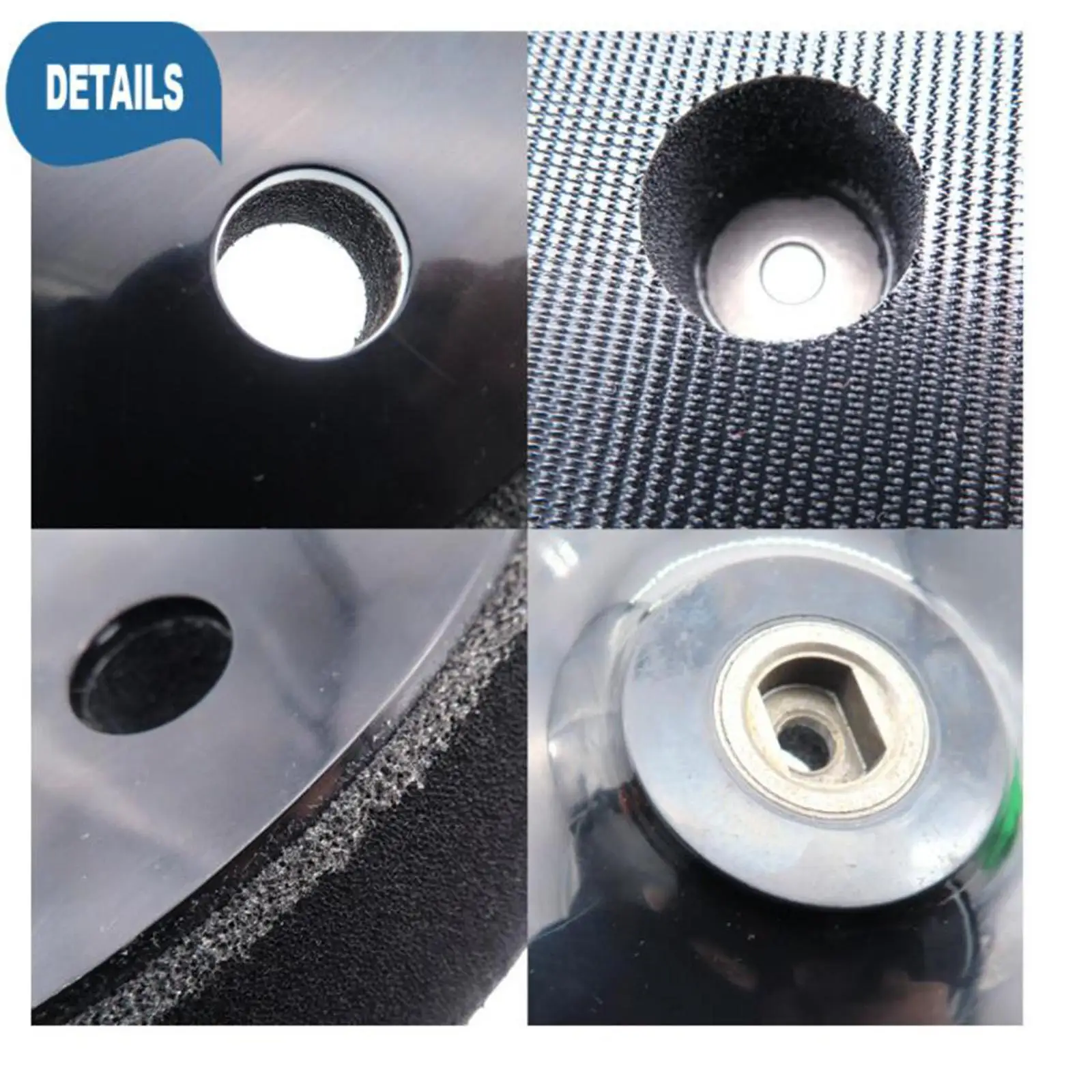 Wall Polishing Pad 9inch 6 Holes Power Tool Self-Adhesive Replacement Sanding Pad for Wall Polishing Sanding Disc