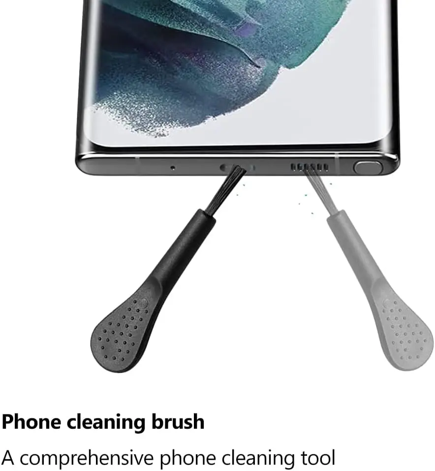 4-Pack USB-C Dust Plugs with Cleaning Brush - Universal Charging Port Covers