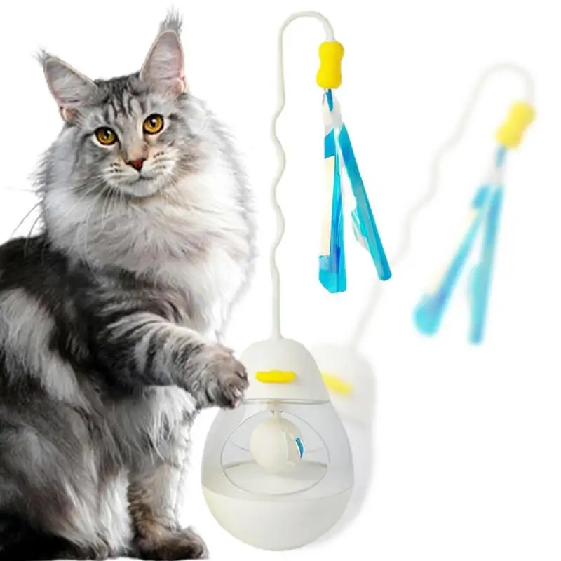 PetCatToyHeavyDutyLeakyDesignFoodToyInteractiveBallCat
