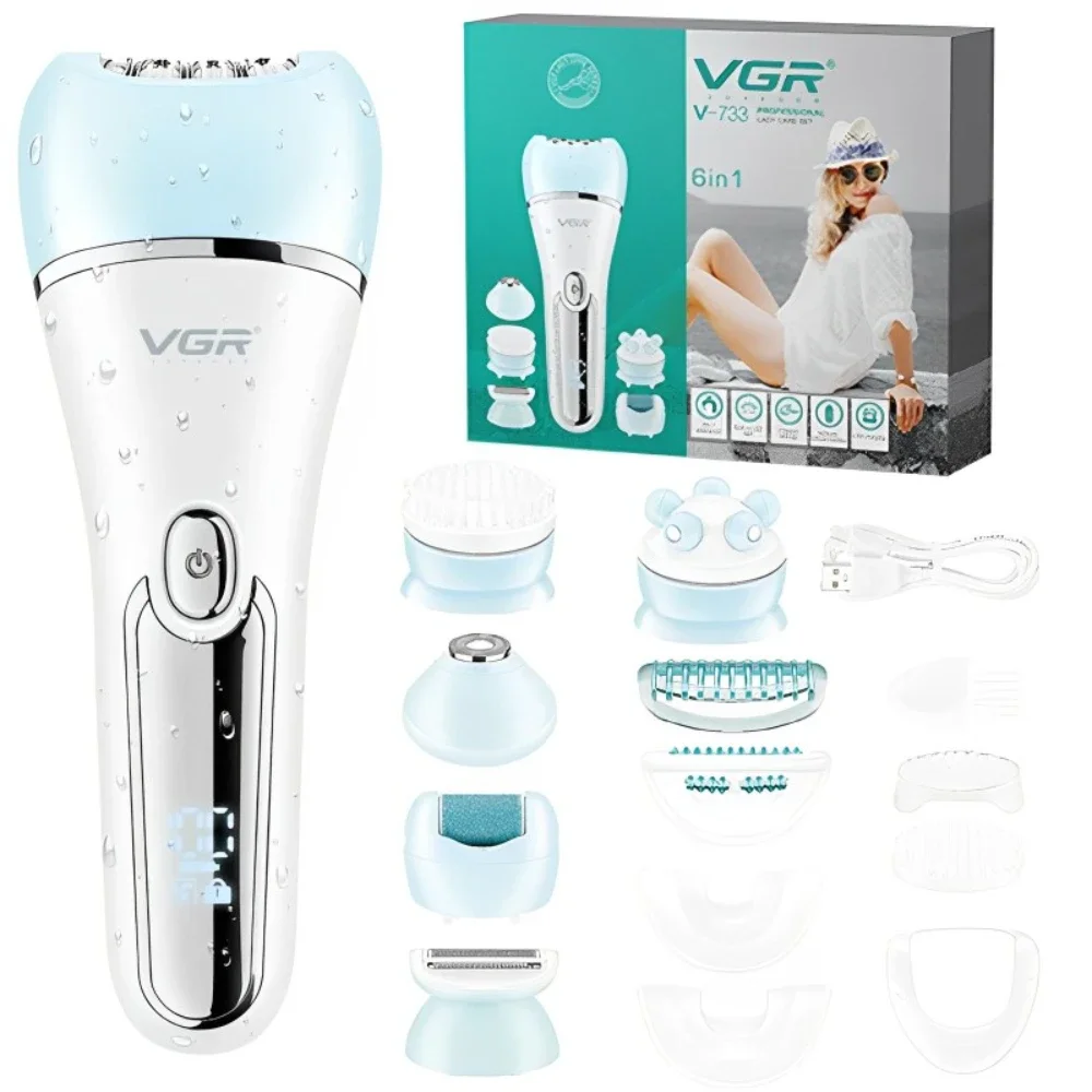 Vgr-女性用電気脱毛器,ビキニ,顔,腕,脱毛ツール,脚,ボディ,V-733