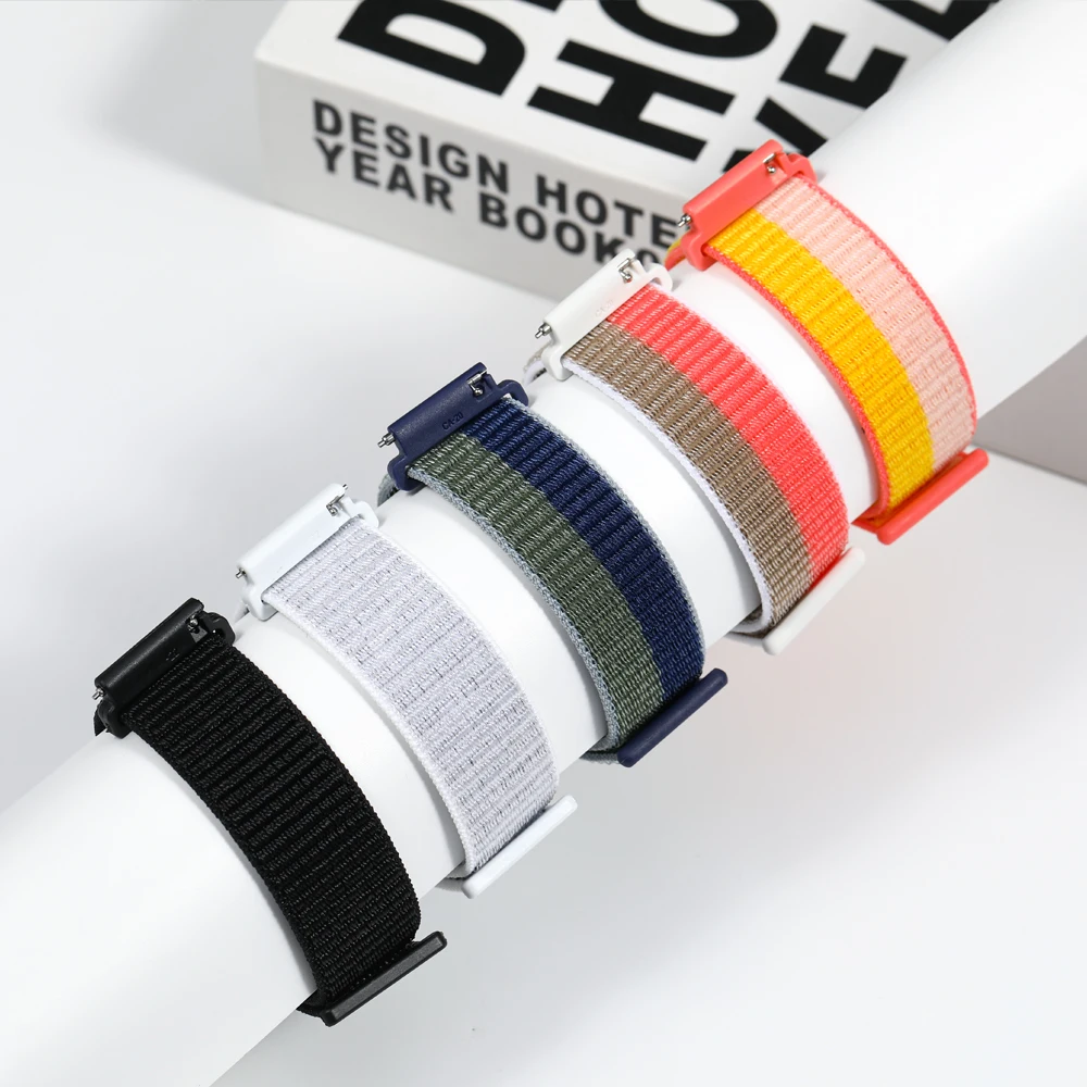 Enhanced Nylon Loop Band Smartwatch Replacement Wristband Bracelet - Durable and Stylish Nylon Strap