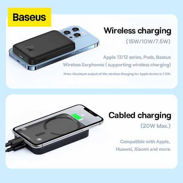Baseus magsafe Power Bank 6000mAh 20W Wireless Phone Charger External Battery Fast Charging For iPhone 14 13 12 Series Poverbank 3