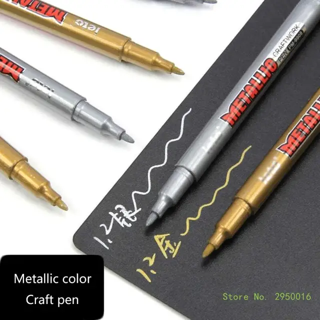 2pcs Metallic Acrylic Paint Pens 5