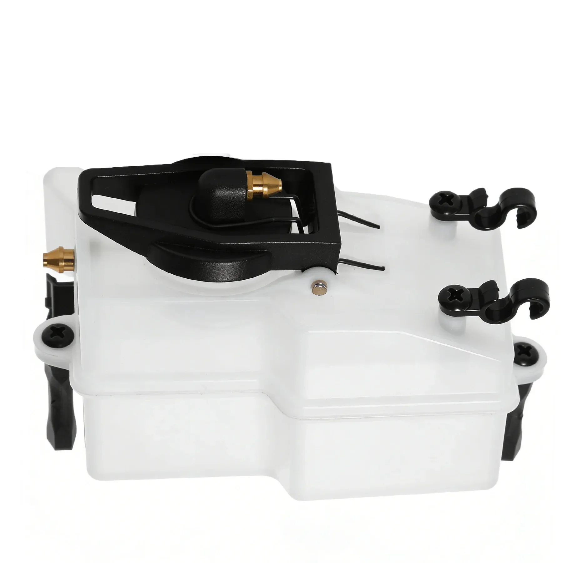 Réservoir carburant RC 125CC installé sur châssis de voiture télécommandée