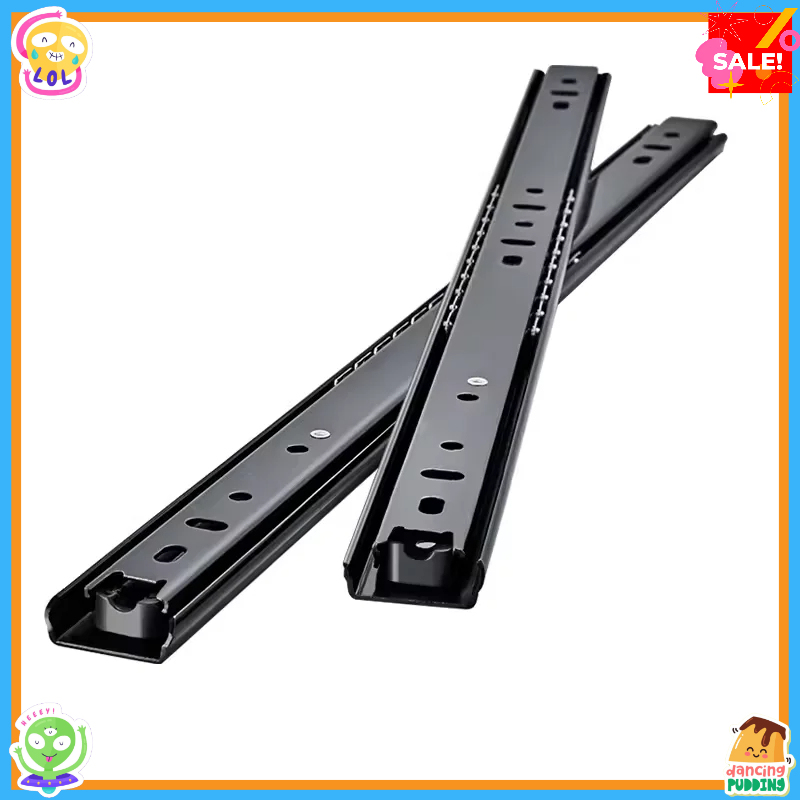 2026 New 8~20 Inch Three-section Drawer Slides - Cold-rolled Steel Drawer Tracks Smooth Closing Slides for Cabinet Furniture.