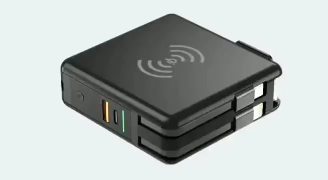 Настенное зарядное устройство Magsafe Power Bank 10000 мАч для iPhone 15 Samsung Xiaomi магнитная