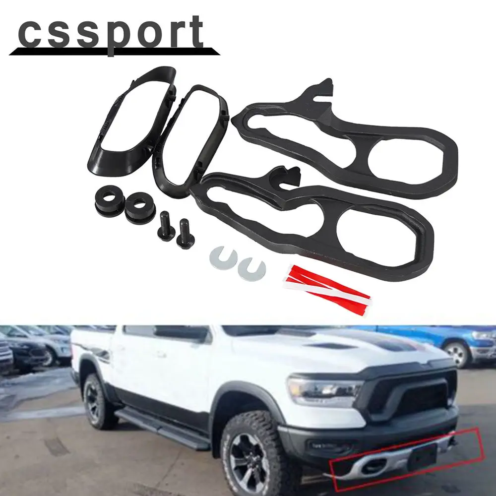 Front Left Right Heavy Tow Hooks With Hardware For Dodge Ram 1500 DT 3