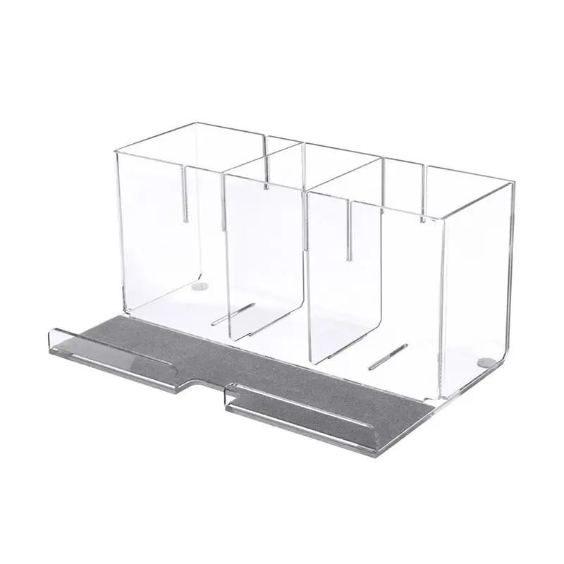 

Настольный держатель для ручек, канцелярские принадлежности и держатель для телефона с отделениями, акриловый Настольный органайзер для учеников, учеников, офисов