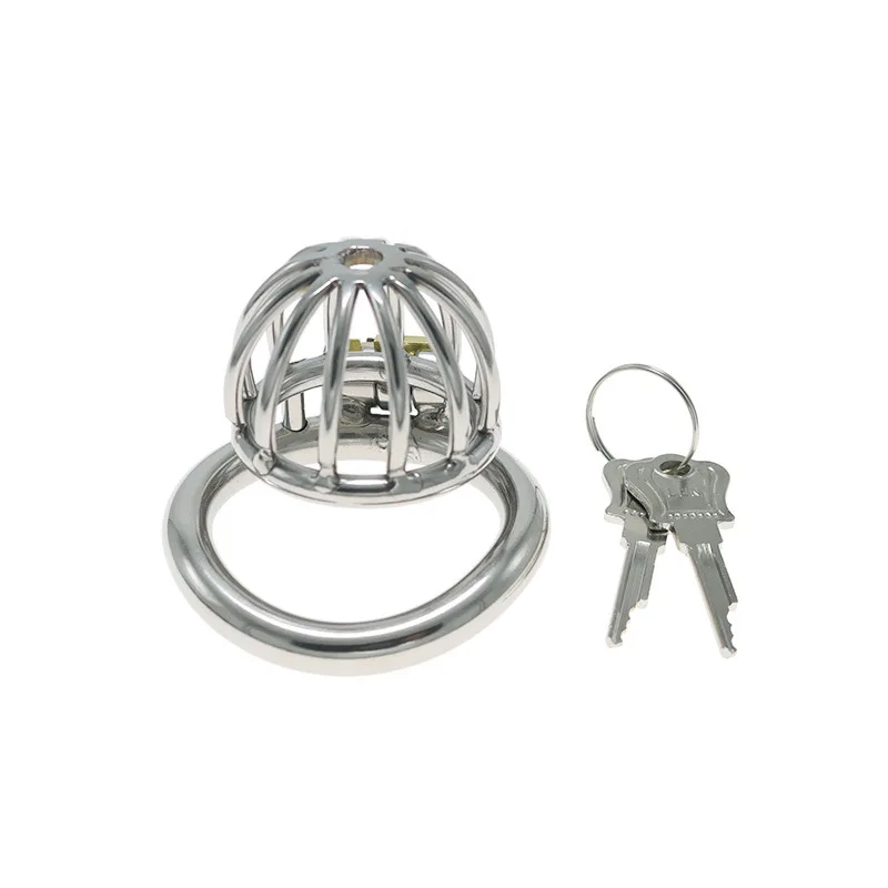 Chastity Seller Stainless Steel Micro Best Device Male Penis Cage Lock Stealth Penis Sextoy Small Chastity Prison Ring BDSM With