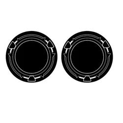 Compact Magnetic Car Mount Plate (2 PCS)