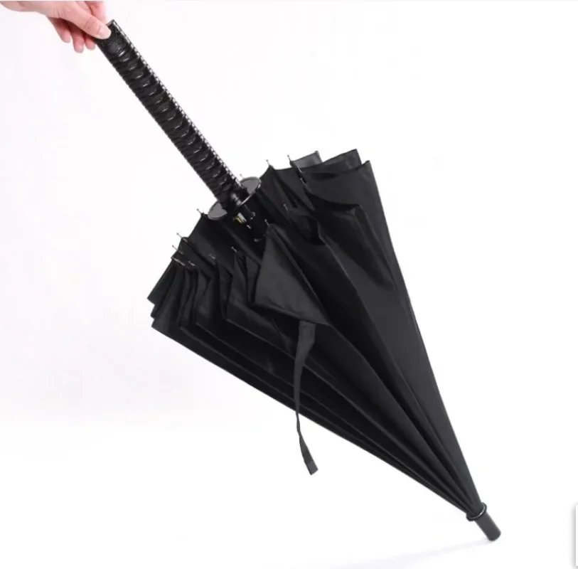 

Japanese Ninja-like Samurai Sword Umbrella Large Windproof Straight Long Handle Sun Umbrella Men Manual Open Close