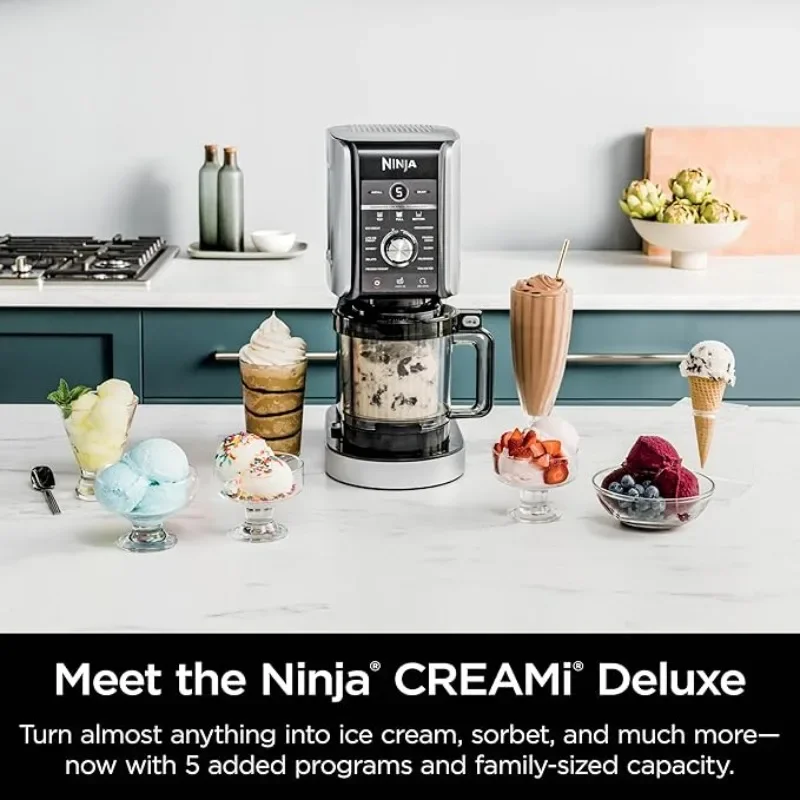 Ninja CREAMi Deluxe 11-in-1 Ice Cream & Frozen Treat Maker for Ice Cream, Sorbet, Milkshakes, Frozen Yogurt, & More, 11 Programs 2