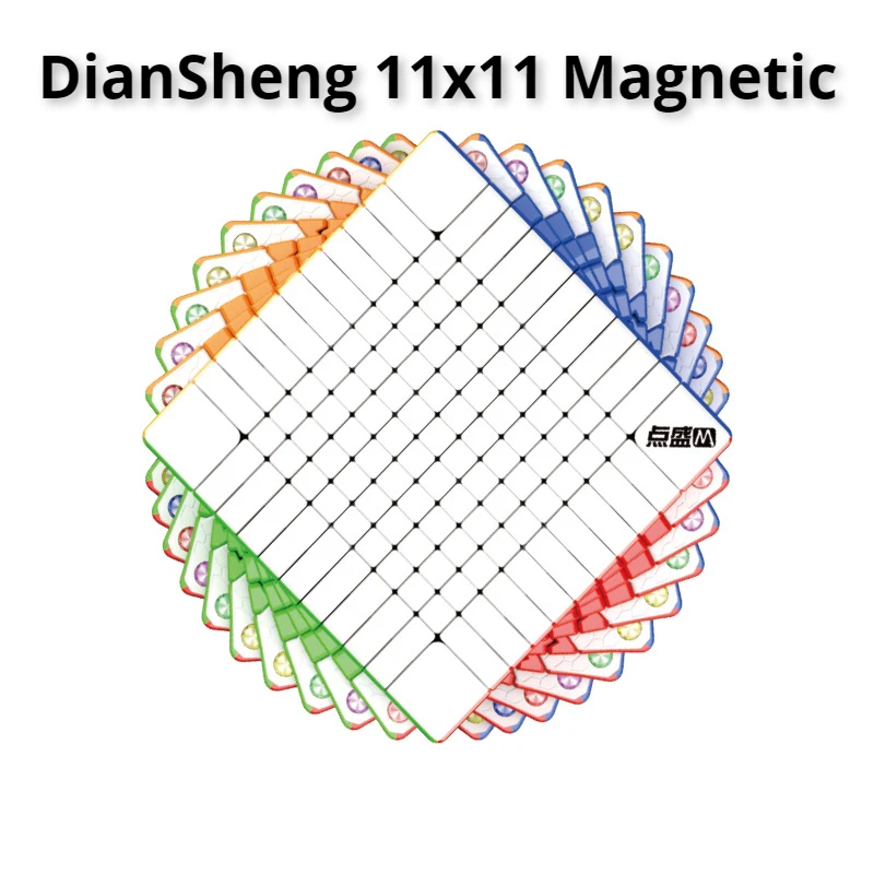

[Picube] DianSheng 11x11 M Milk Way Galaxy 11x11x11 Magnetic Stickerless Cubo Magico Puzzle Speed Magic Cube Professional