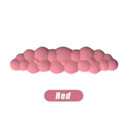 Ergonomic Memory Foam Wrist Rest and Mouse Pad for Office Comfort (Long red)