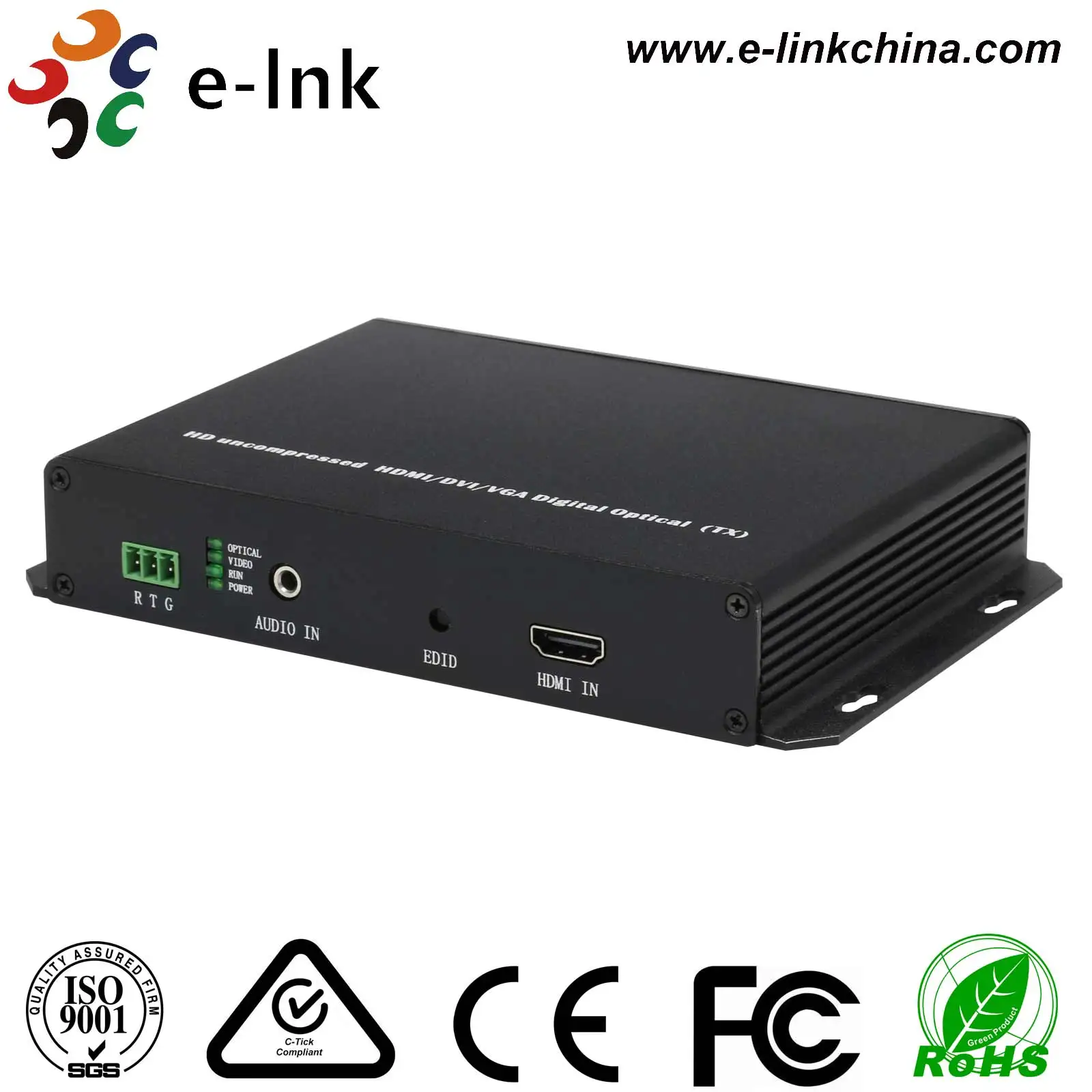 외부 오디오 확장기가 있는 1-8 채널 HDMI 광섬유