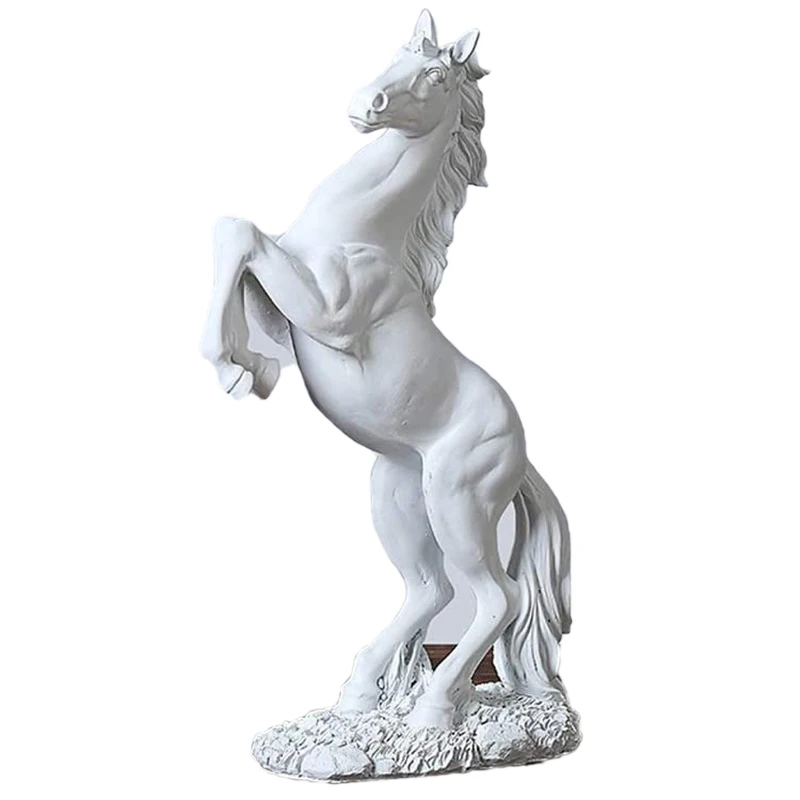 

Art Sculpture, European-Style Flying Horse Decoration, Housewarming Opening Gifts White